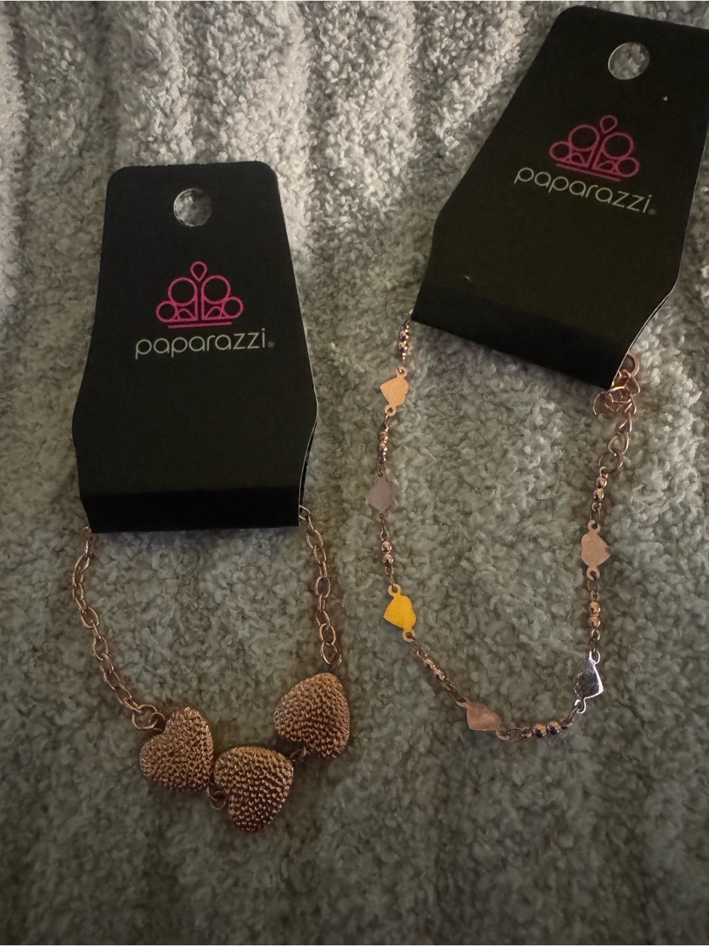 Paparazzi Rose Gold Heart Pendant Bracelets- Rose Gold Women's Jewelry